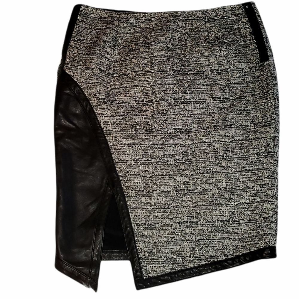 Marissa Webb Skirt Sz 10 Genuine Leather Detail